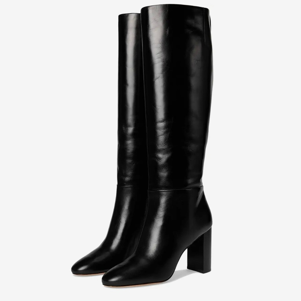 KATE SPADE NEW YORK Colby Tall Block Heeled Boots Black Size 6